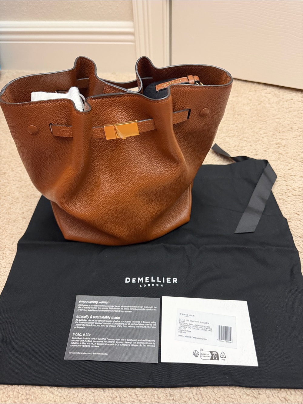 DeMellier New York  Bucket Bag with Strap